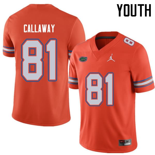 NCAA Florida Gators Antonio Callaway Youth #81 Jordan Brand Orange Stitched Authentic College Football Jersey ABK8264WL